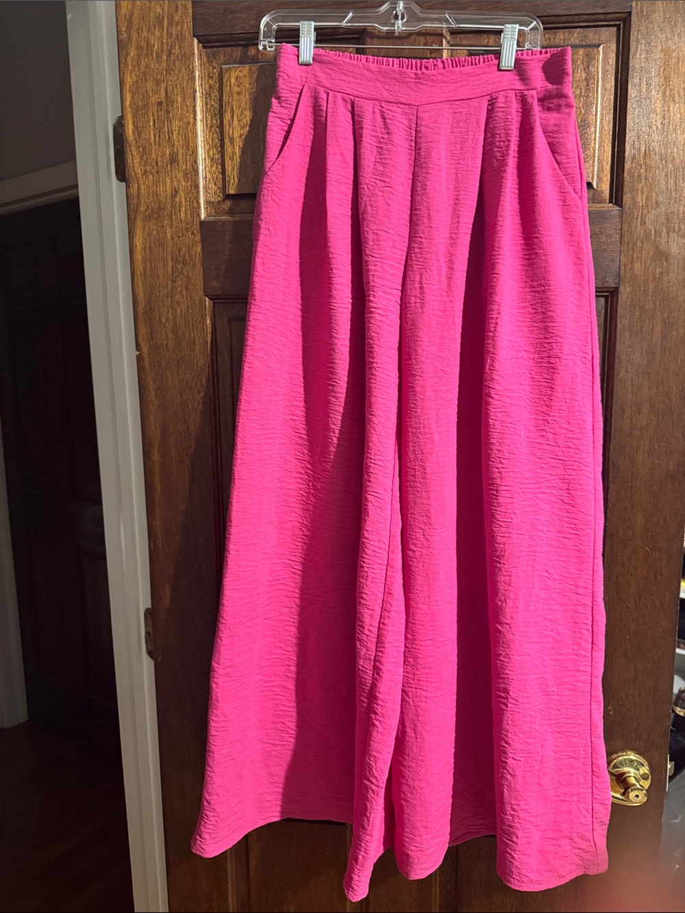 Bright Pink Women's Wide Leg/ Palazzo Pants